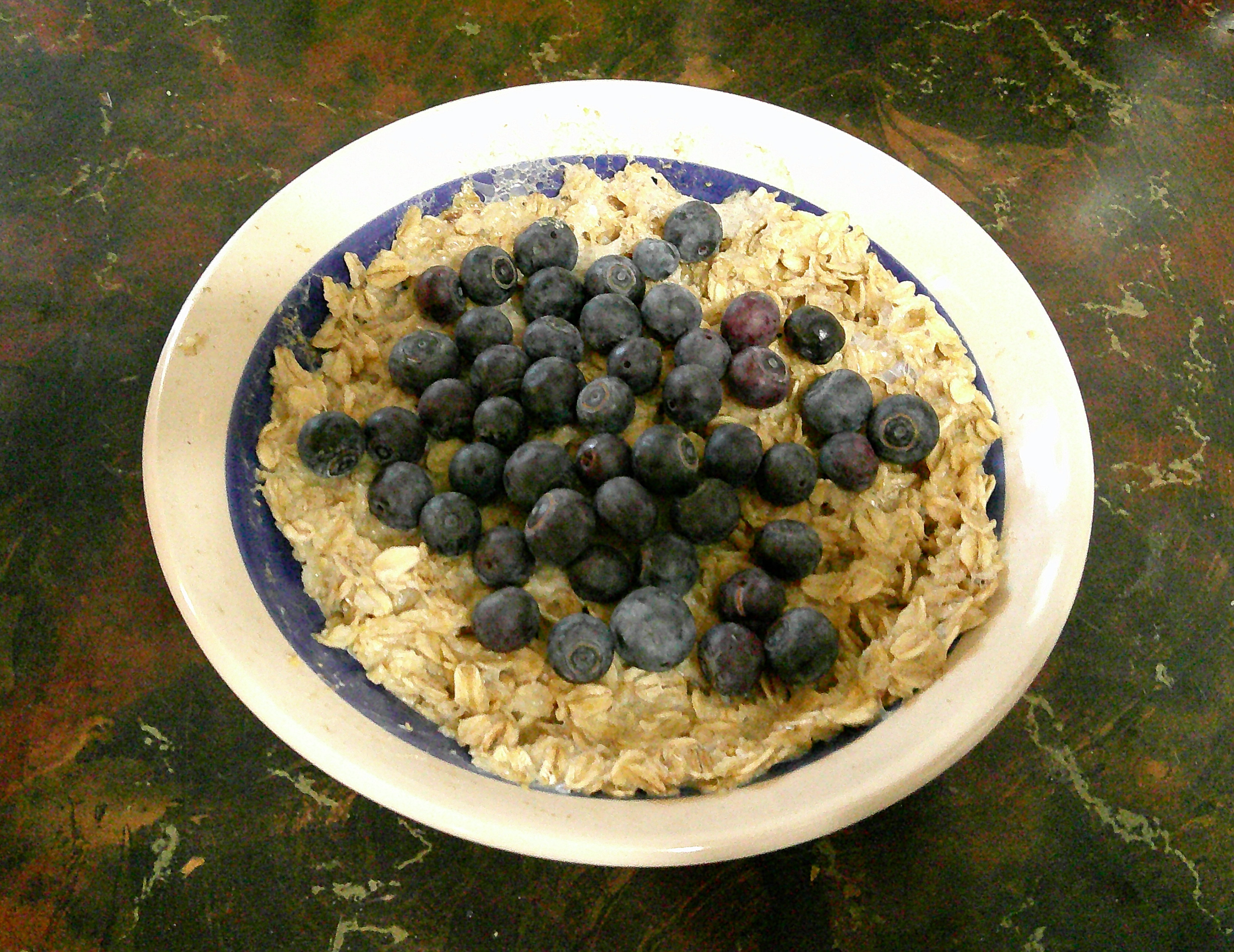 bowl of fruity oatmeal